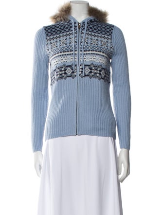 Bogner Striped Mock Neck Sweater