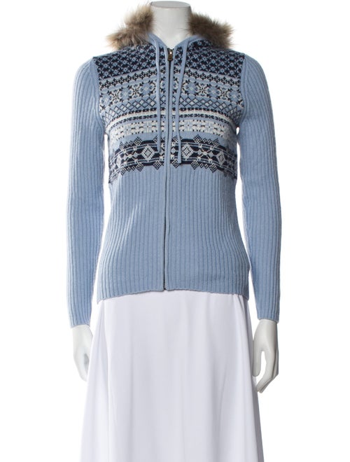 Bogner Striped Mock Neck Sweater