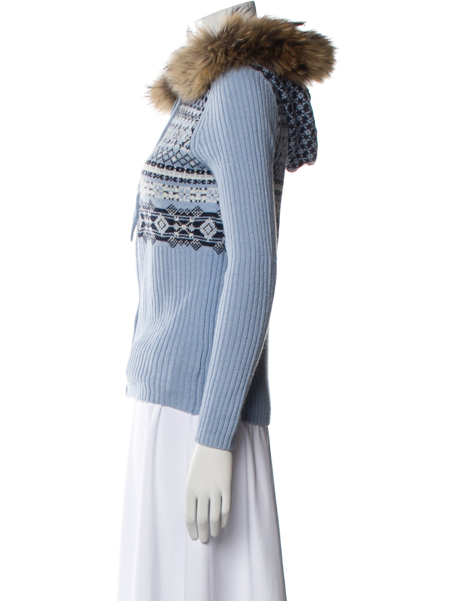 Bogner Striped Mock Neck Sweater