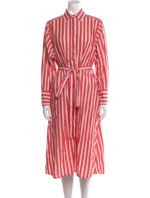 Bogner Striped Midi Length Dress