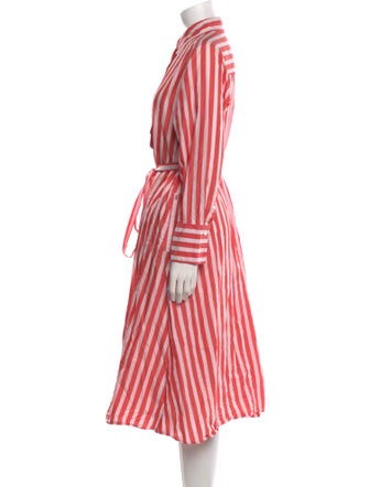 Bogner Striped Midi Length Dress