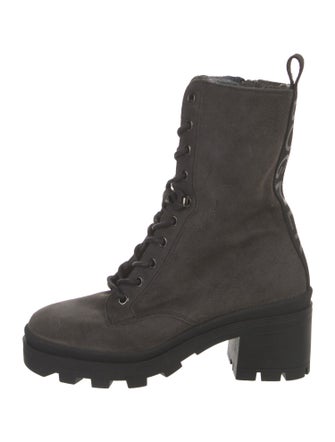 Bogner Suede Combat Boots