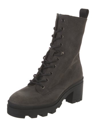 Bogner Suede Combat Boots