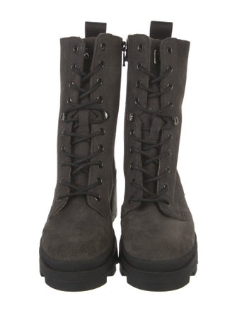 Bogner Suede Combat Boots