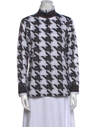 Bogner Printed Turtleneck Blouse