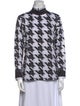 Bogner Printed Turtleneck Blouse