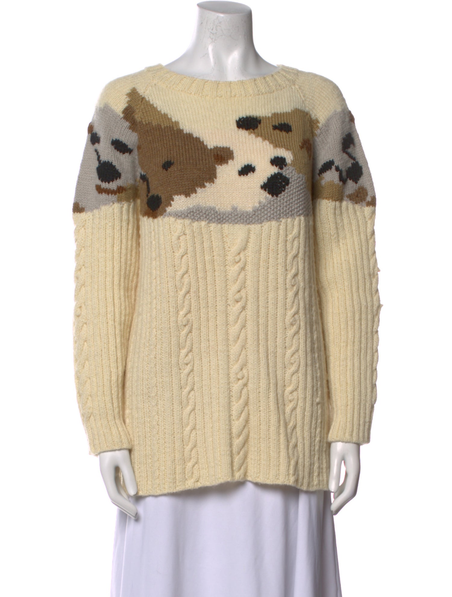 Bogner Virgin Wool Printed Sweater