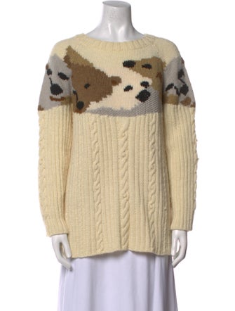 Bogner Virgin Wool Printed Sweater