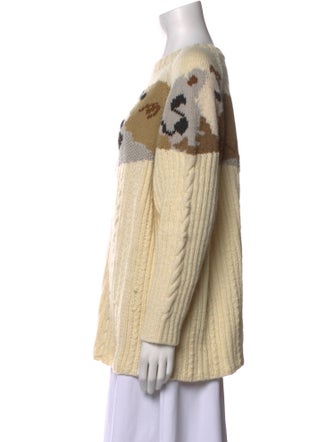 Bogner Virgin Wool Printed Sweater