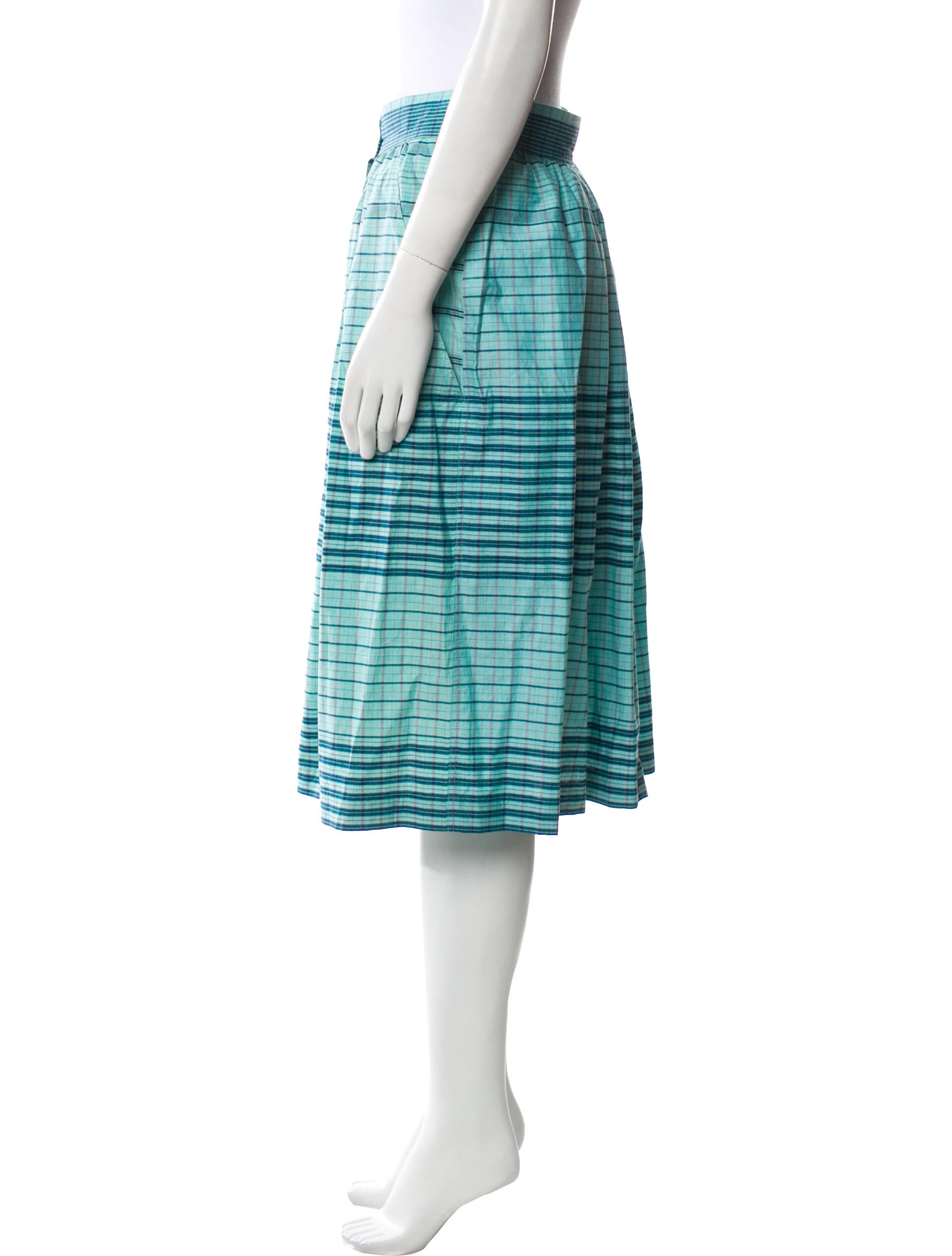 Bogner Striped Knee-Length Skirt