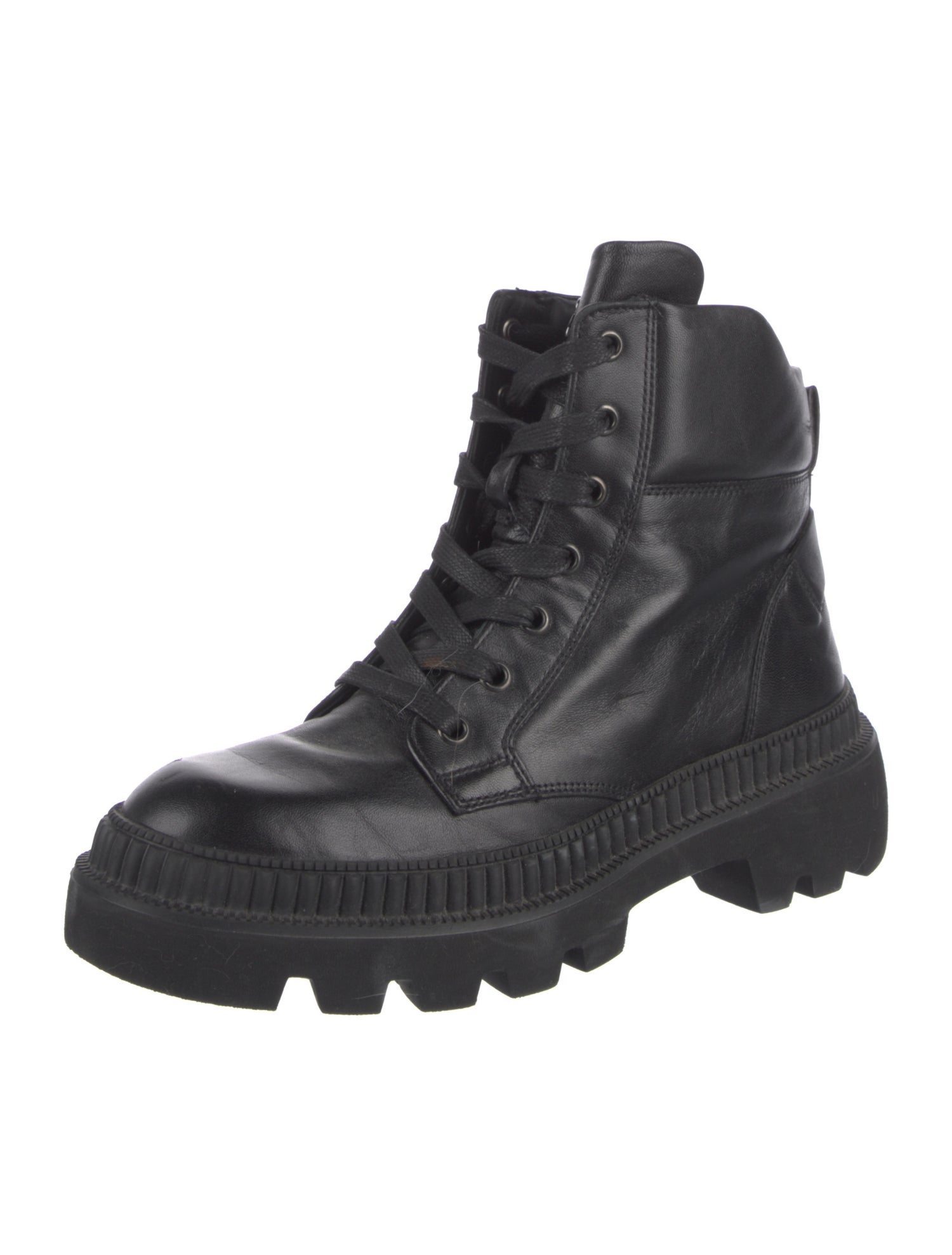 Bogner Leather Combat Boots