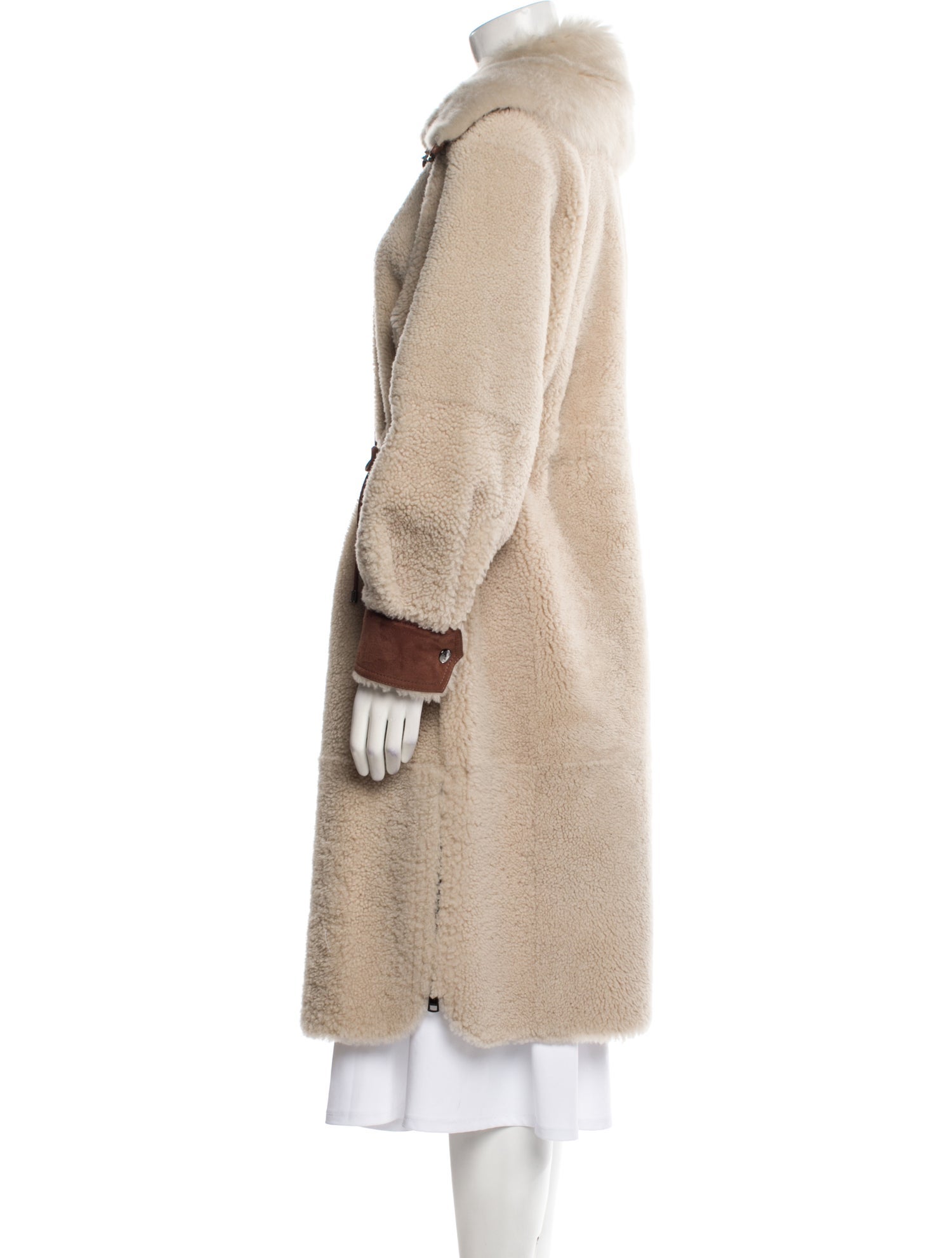Bogner Shearling Faux Fur Coat w/ Tags
