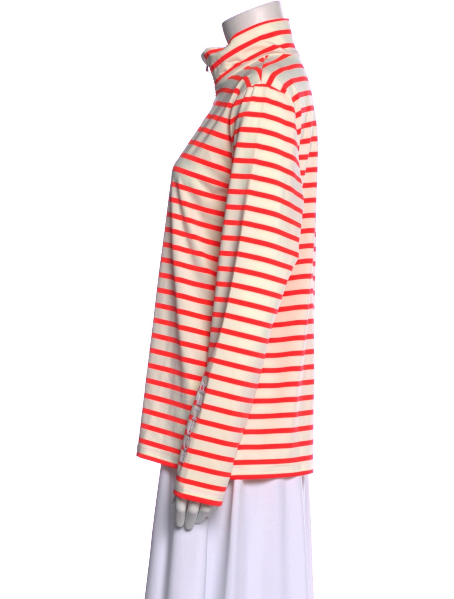 Bogner Striped Turtleneck Top