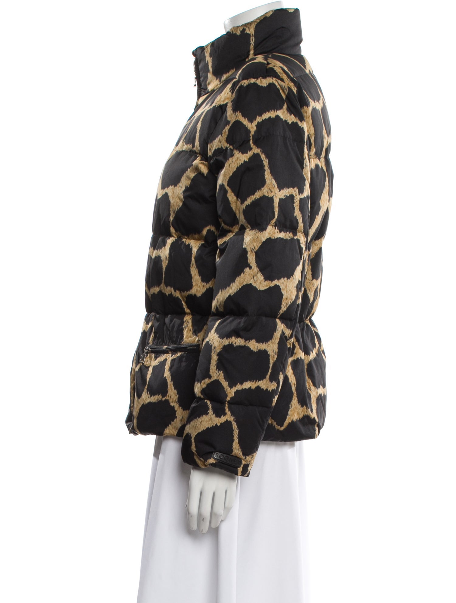 Bogner Nylon Animal Print Down Jacket