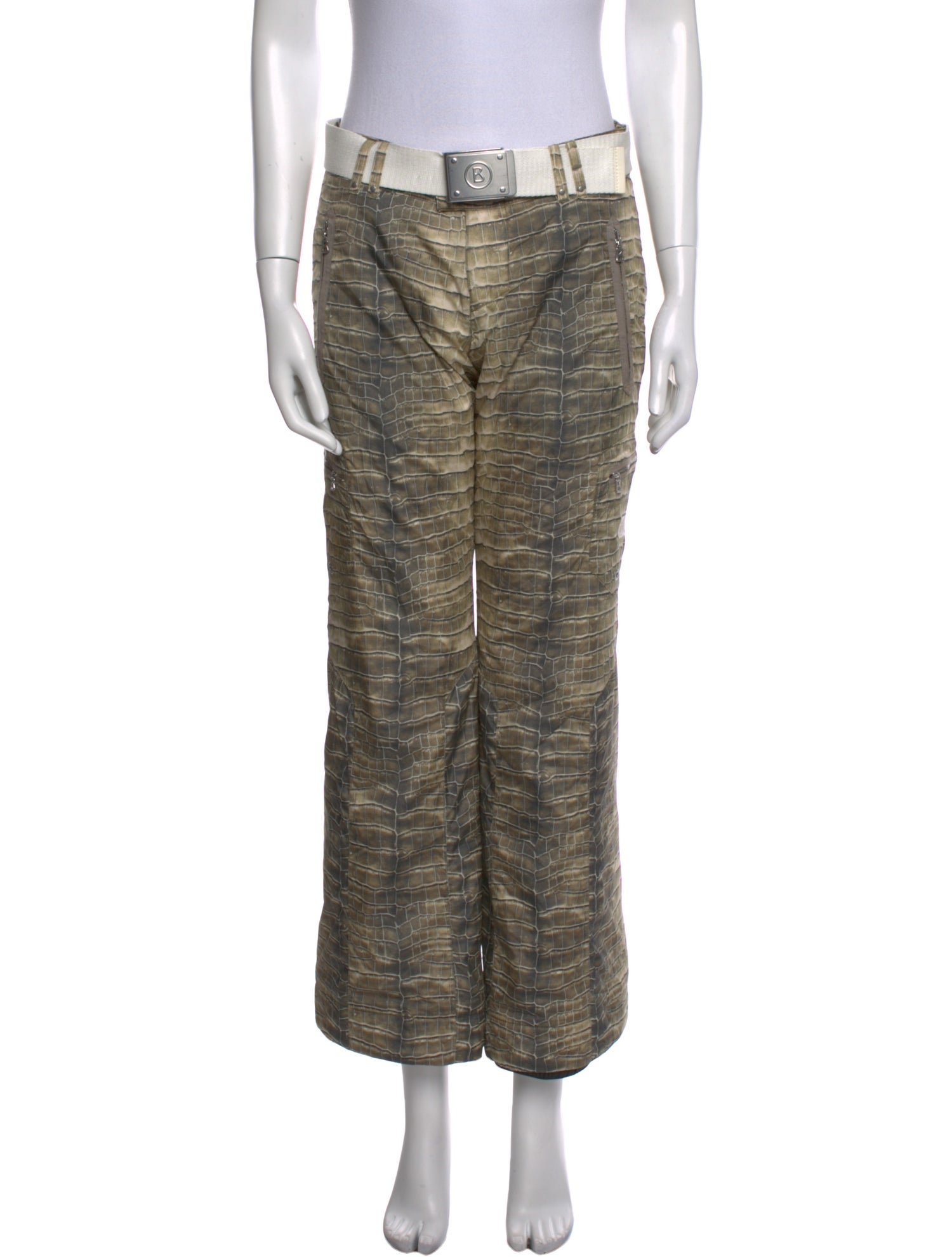 Bogner Animal Print Wide Leg Pants