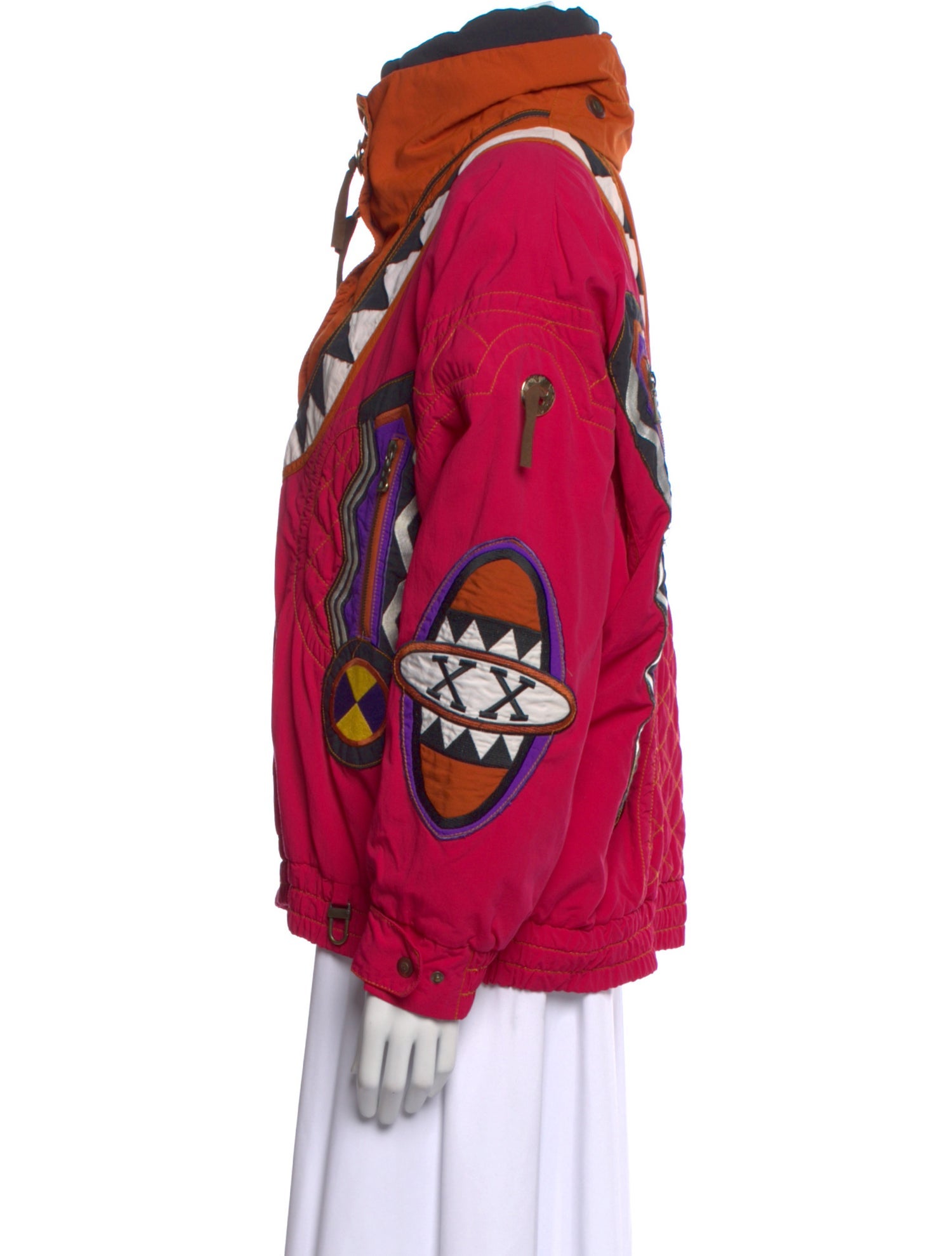 Bogner Graphic Print Mock Neck Sweatshirt