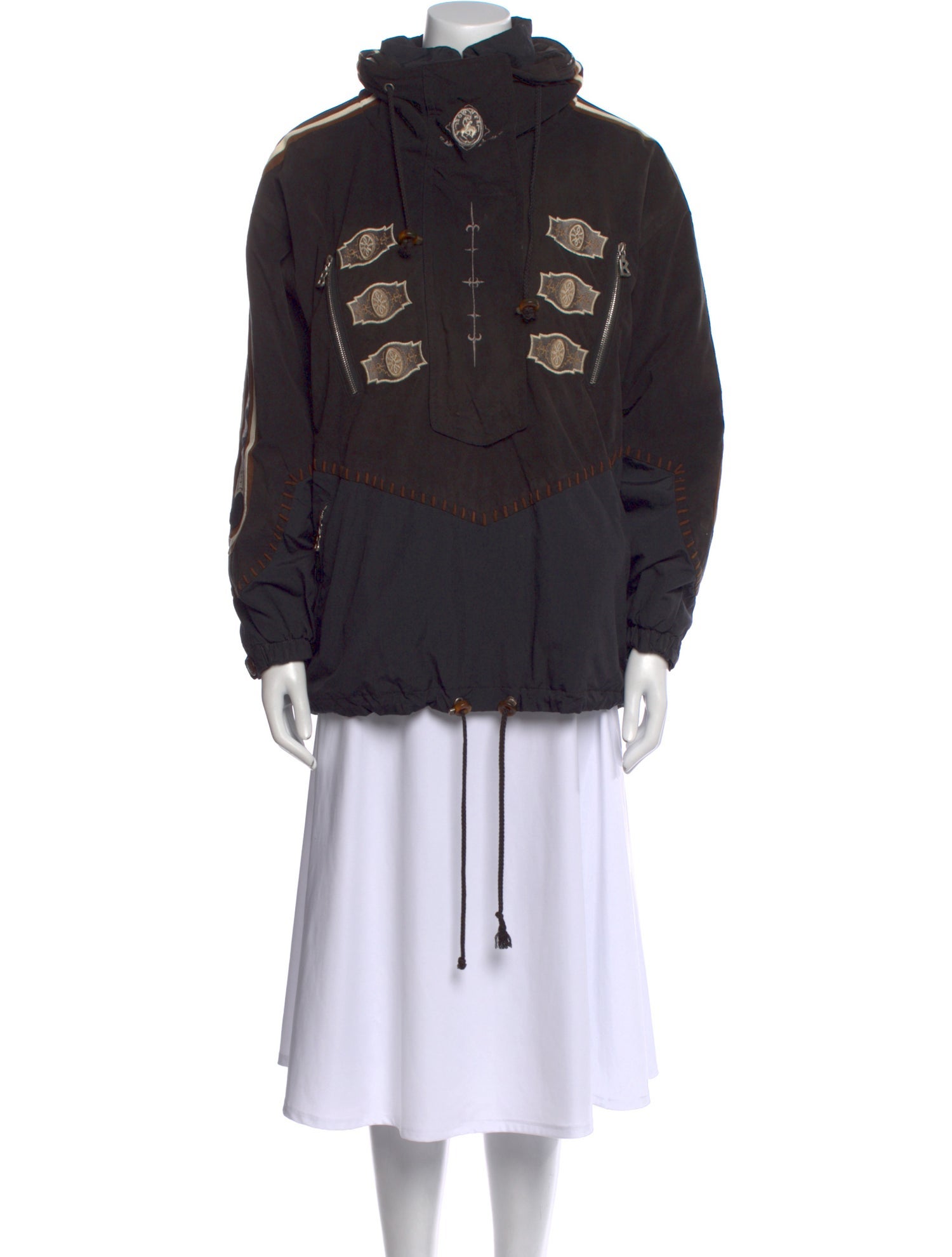 Bogner Graphic Print Mock Neck Sweatshirt