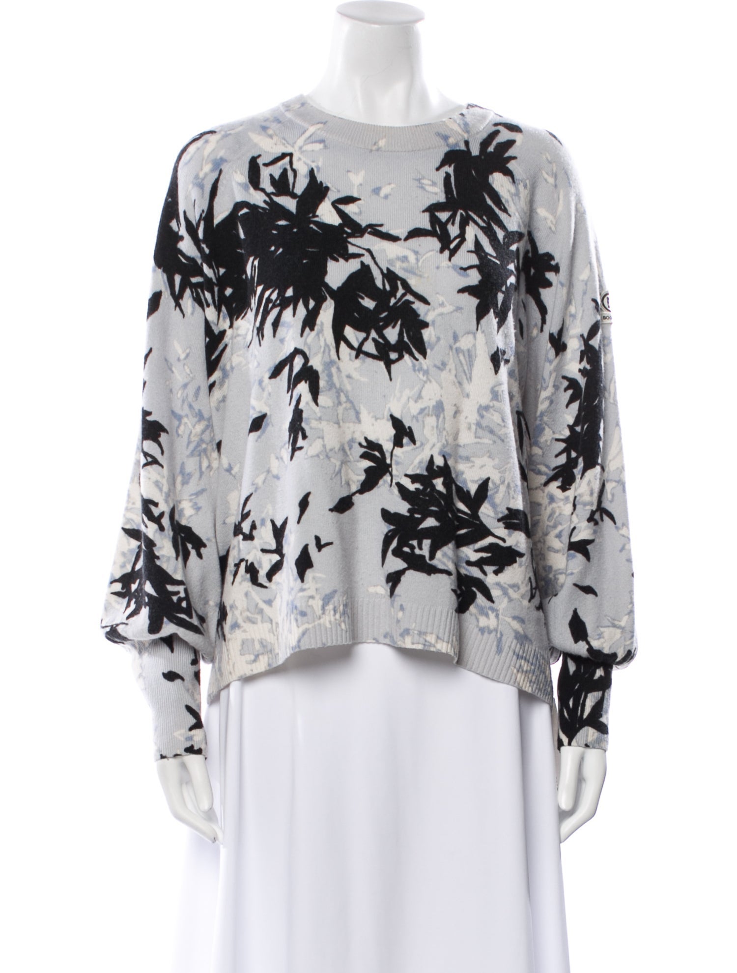 Bogner Virgin Wool Printed Sweater