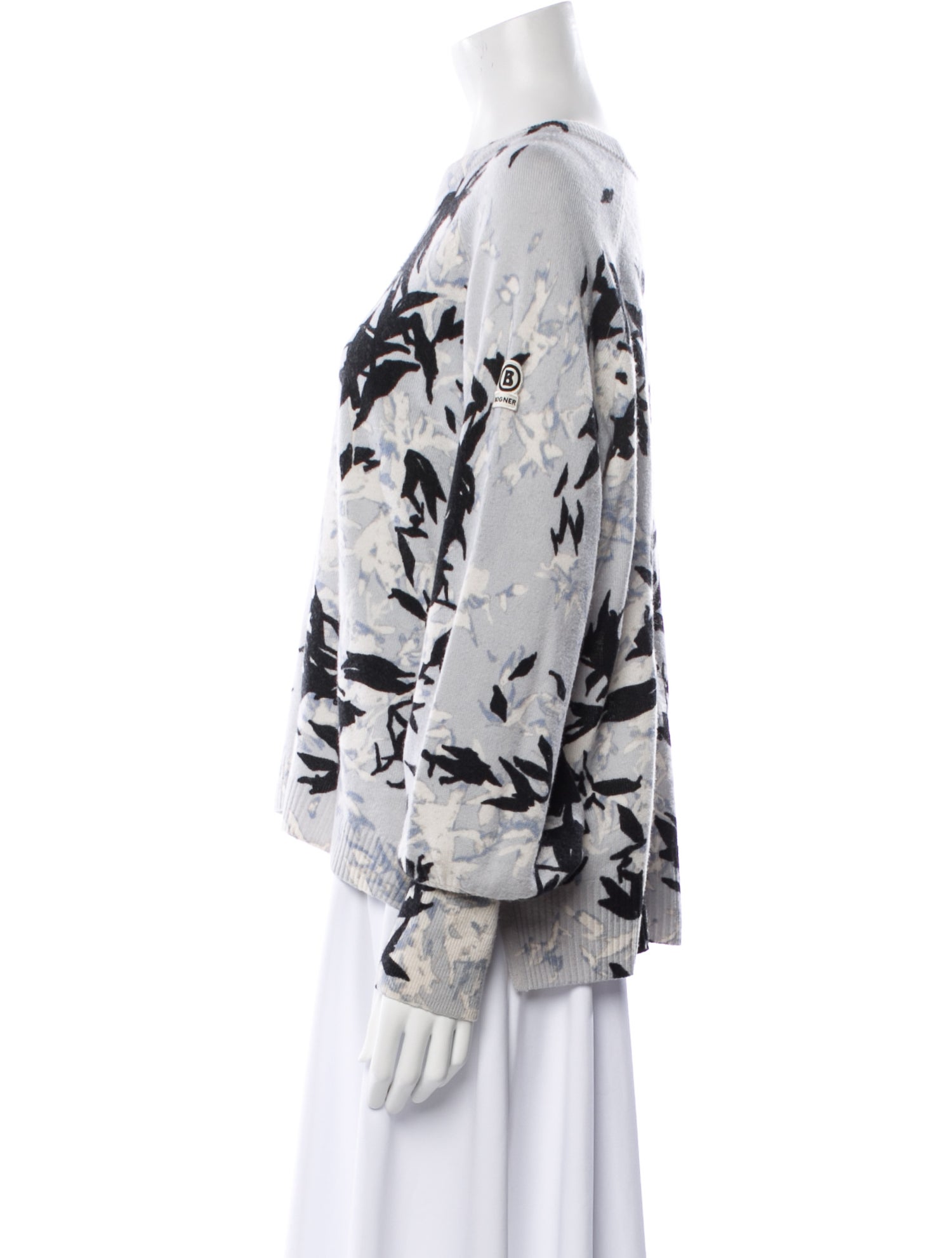 Bogner Virgin Wool Printed Sweater