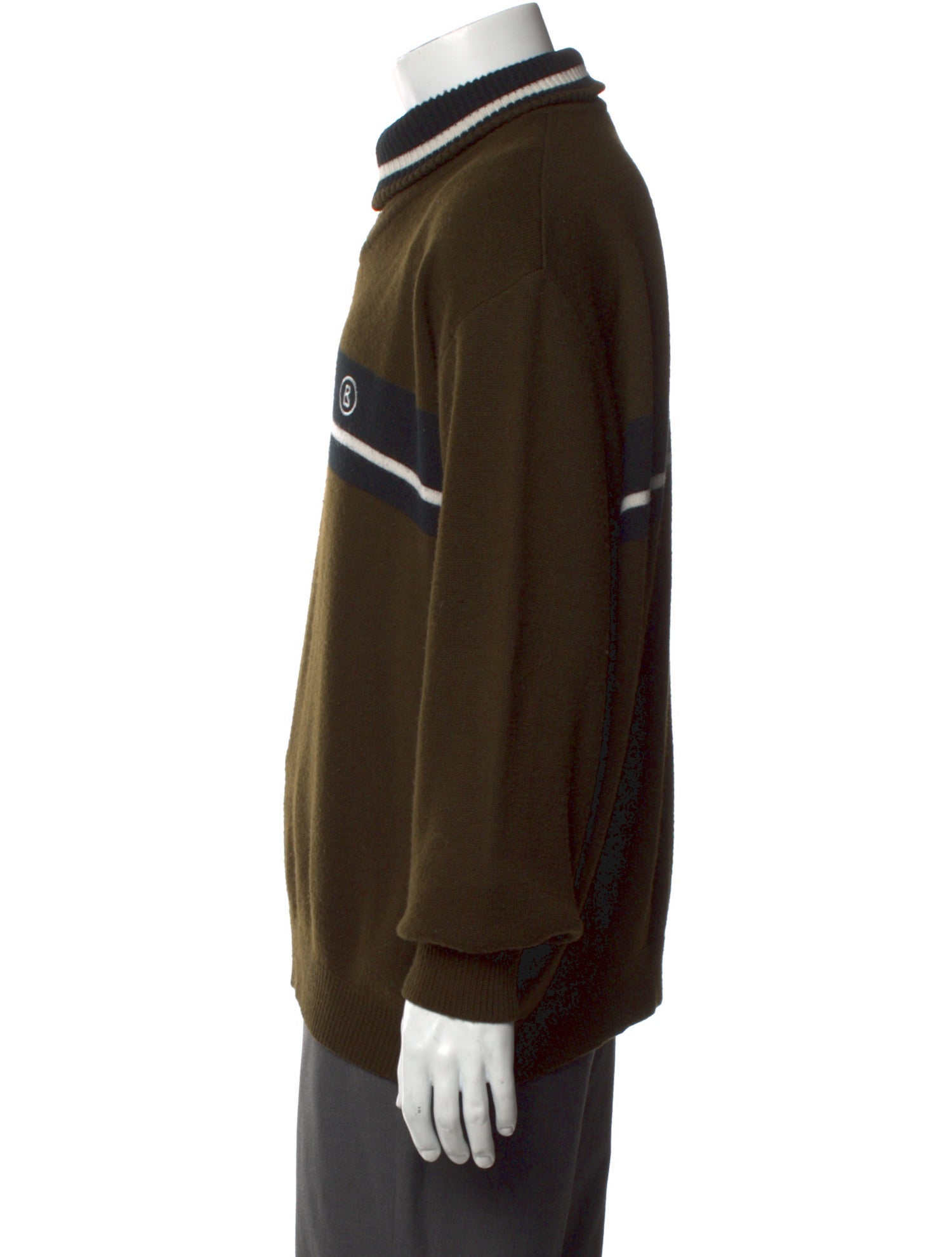 Bogner Graphic Print Mock Neck Pullover