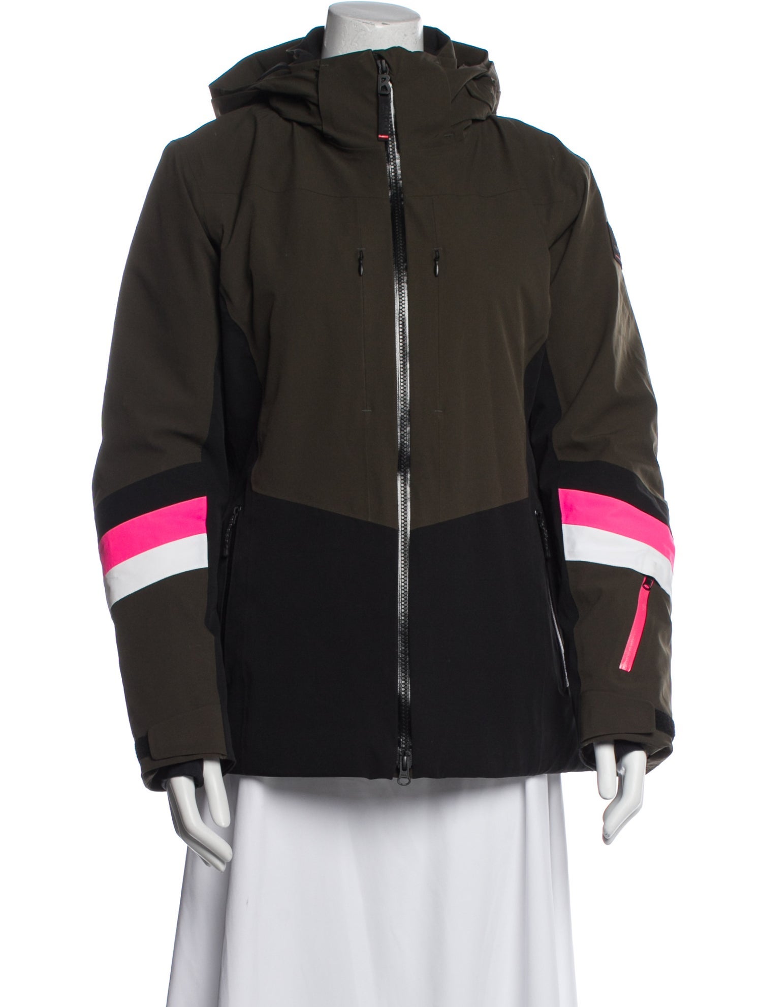 Bogner Colorblock Pattern Bomber Jacket