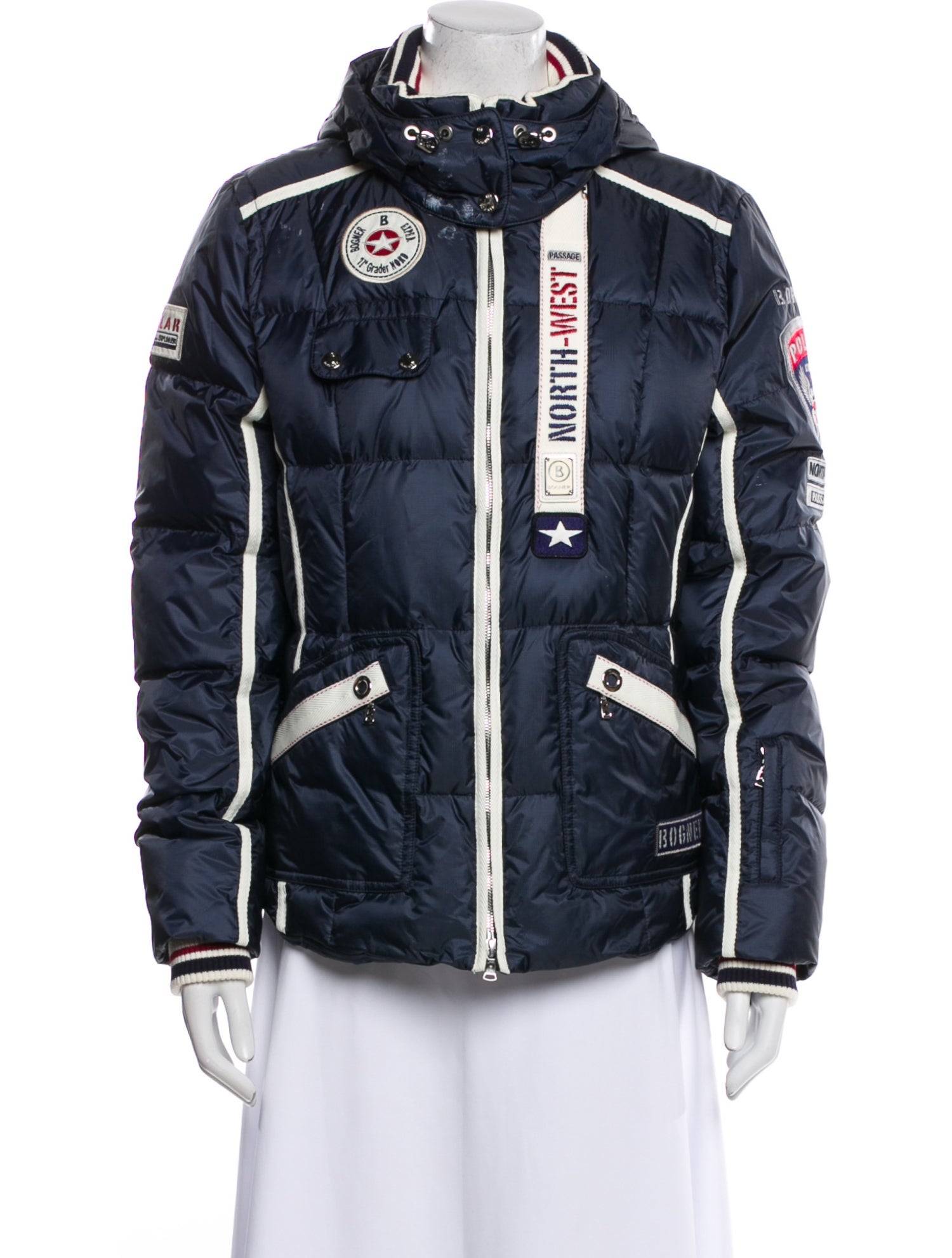 Bogner Nylon Printed Down Jacket