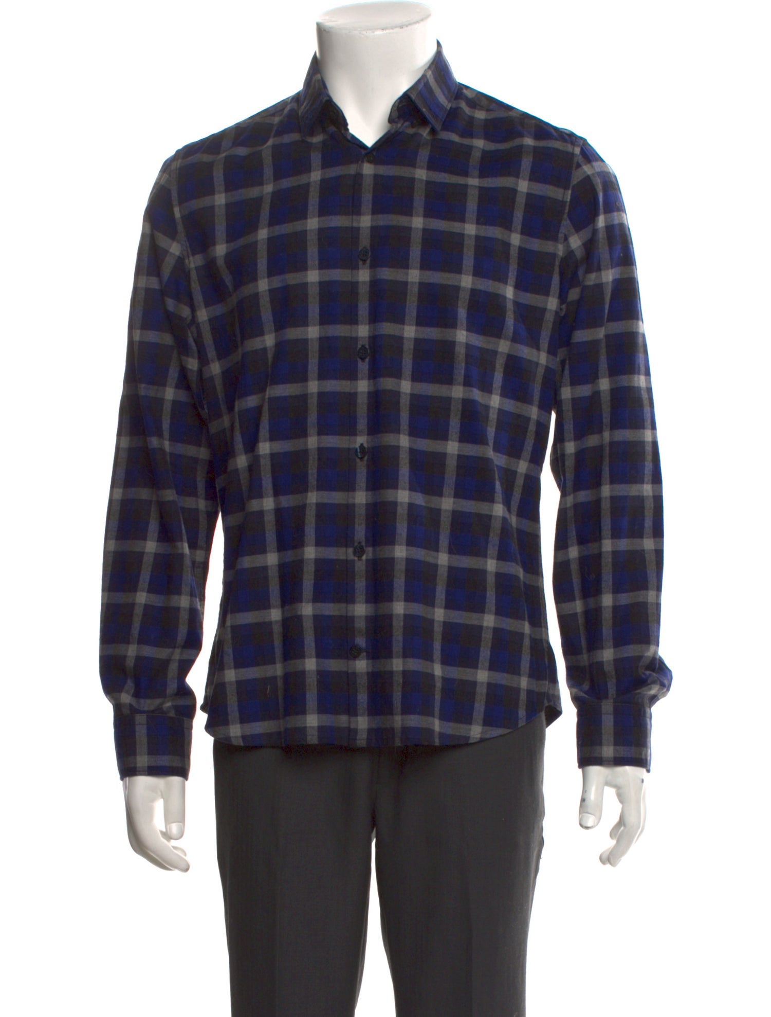 Bogner Plaid Print Long Sleeve Shirt