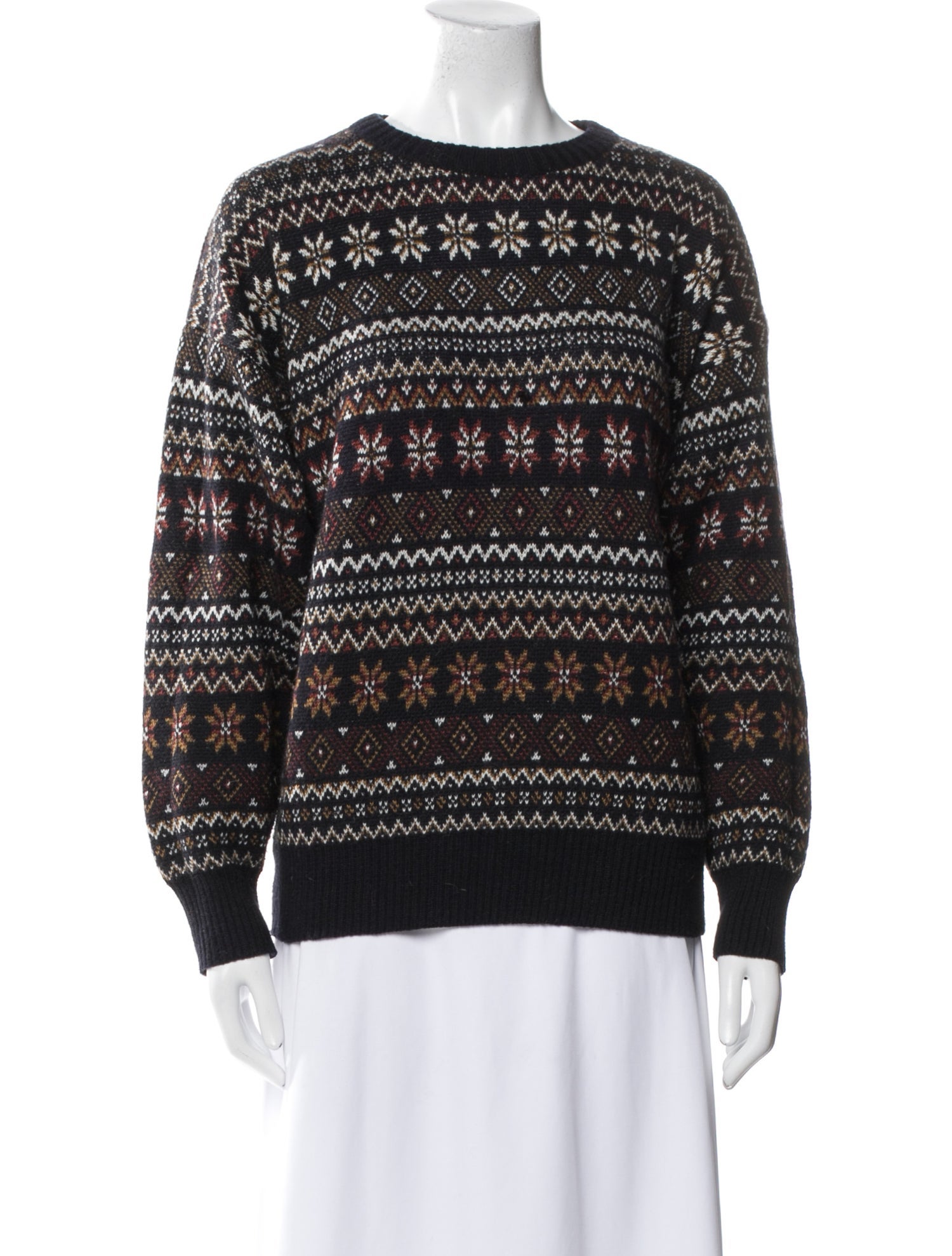 Bogner Striped Crew Neck Sweater