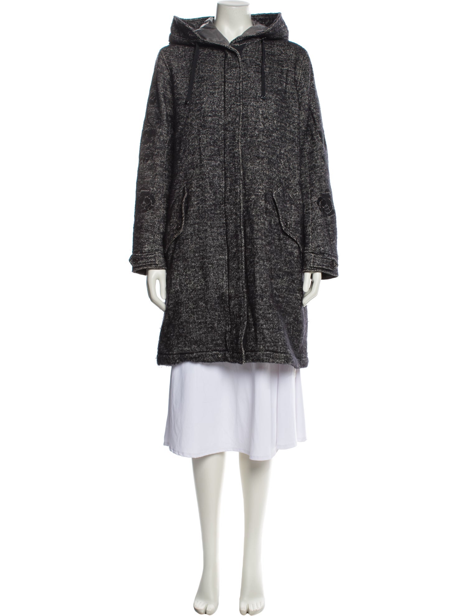 Bogner Tweed Pattern Coat