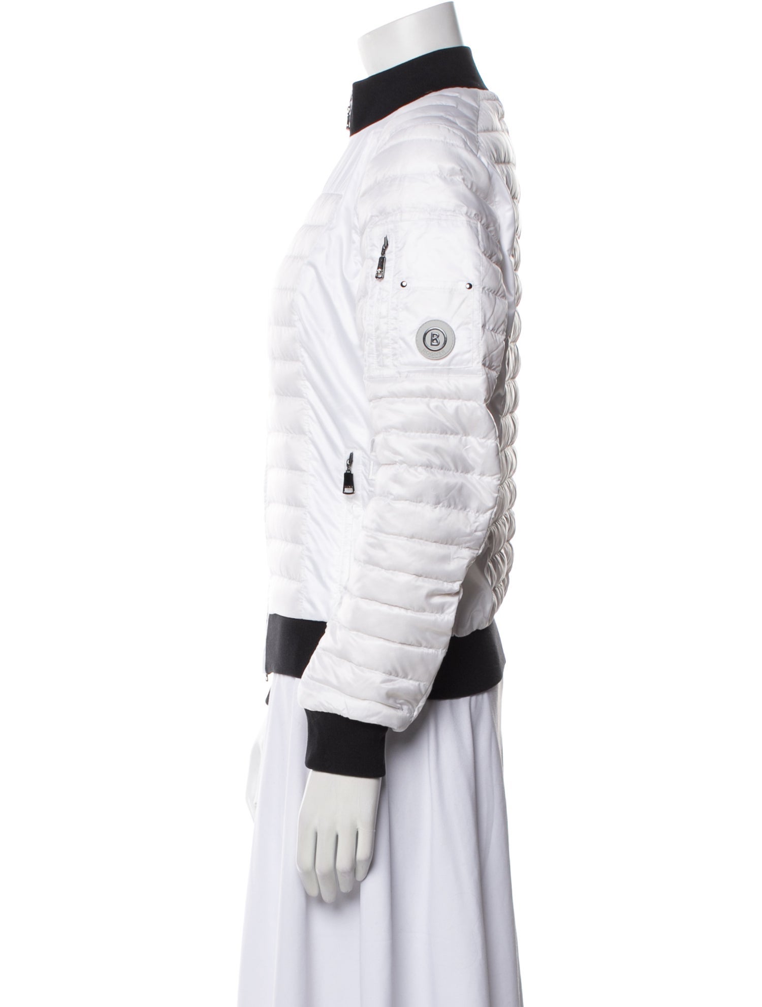 Bogner Colorblock Pattern Down Coat