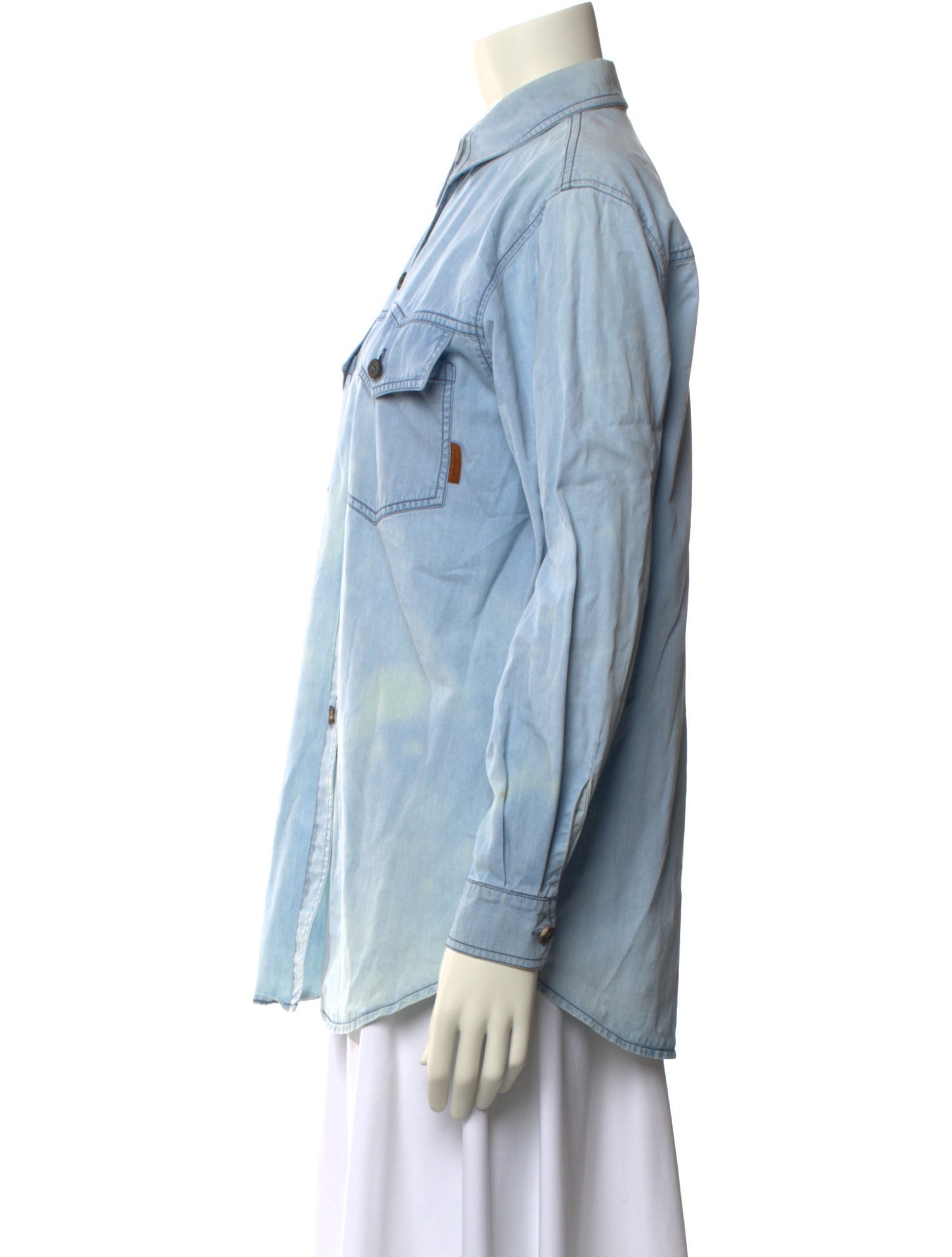 Bogner Long Sleeve Button-Up Top