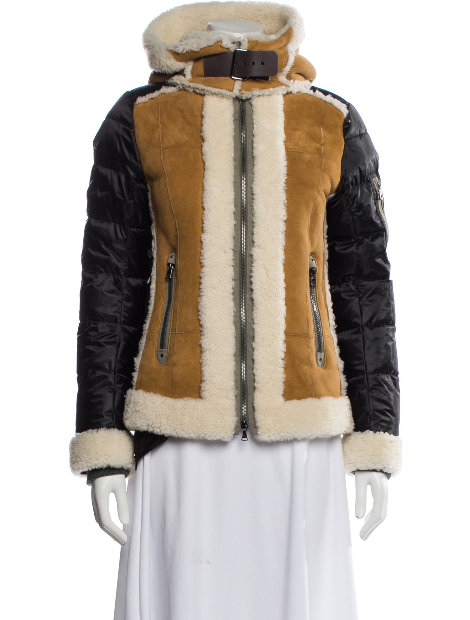 Bogner Colorblock Pattern Down Jacket