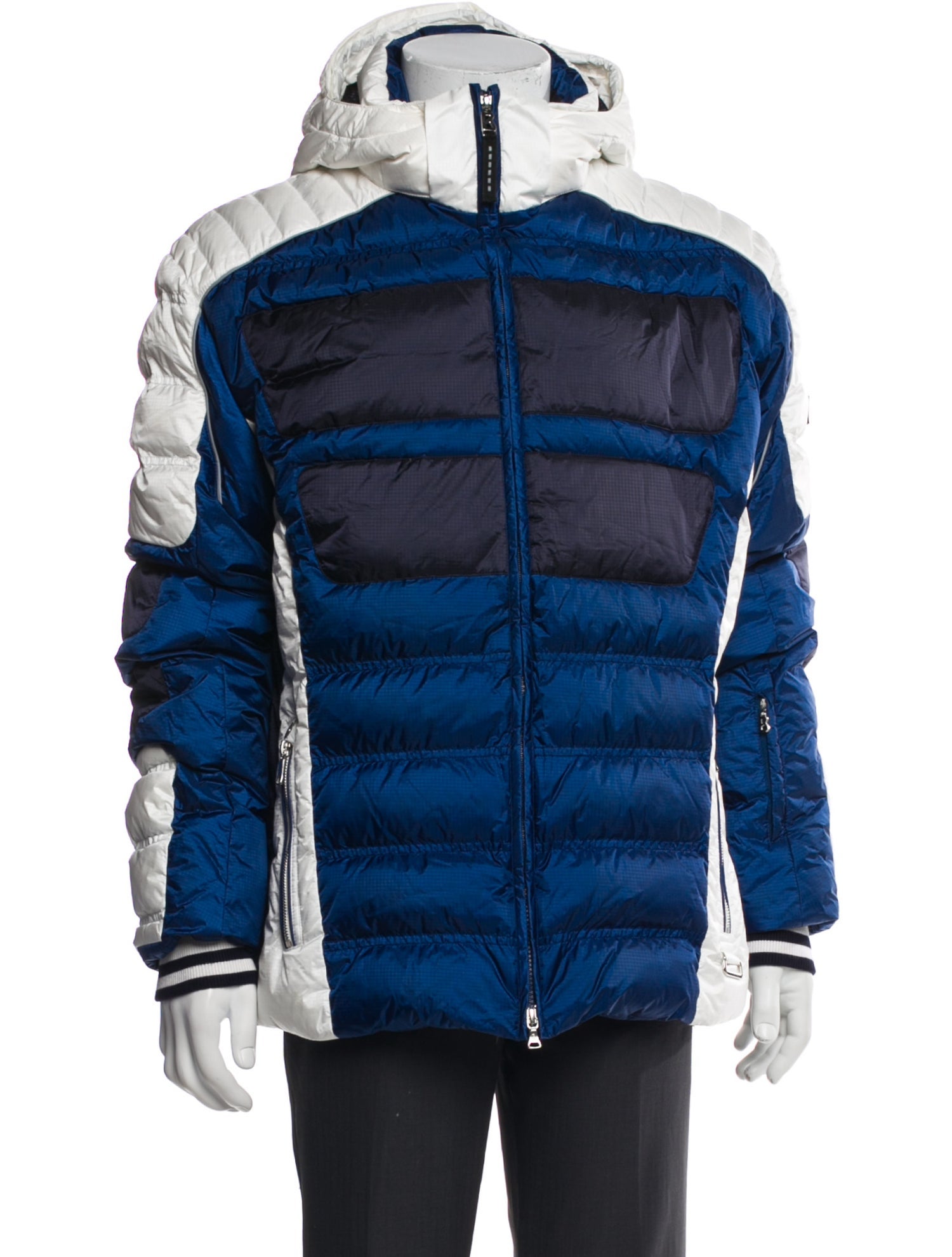 Bogner Striped Puffer Coat