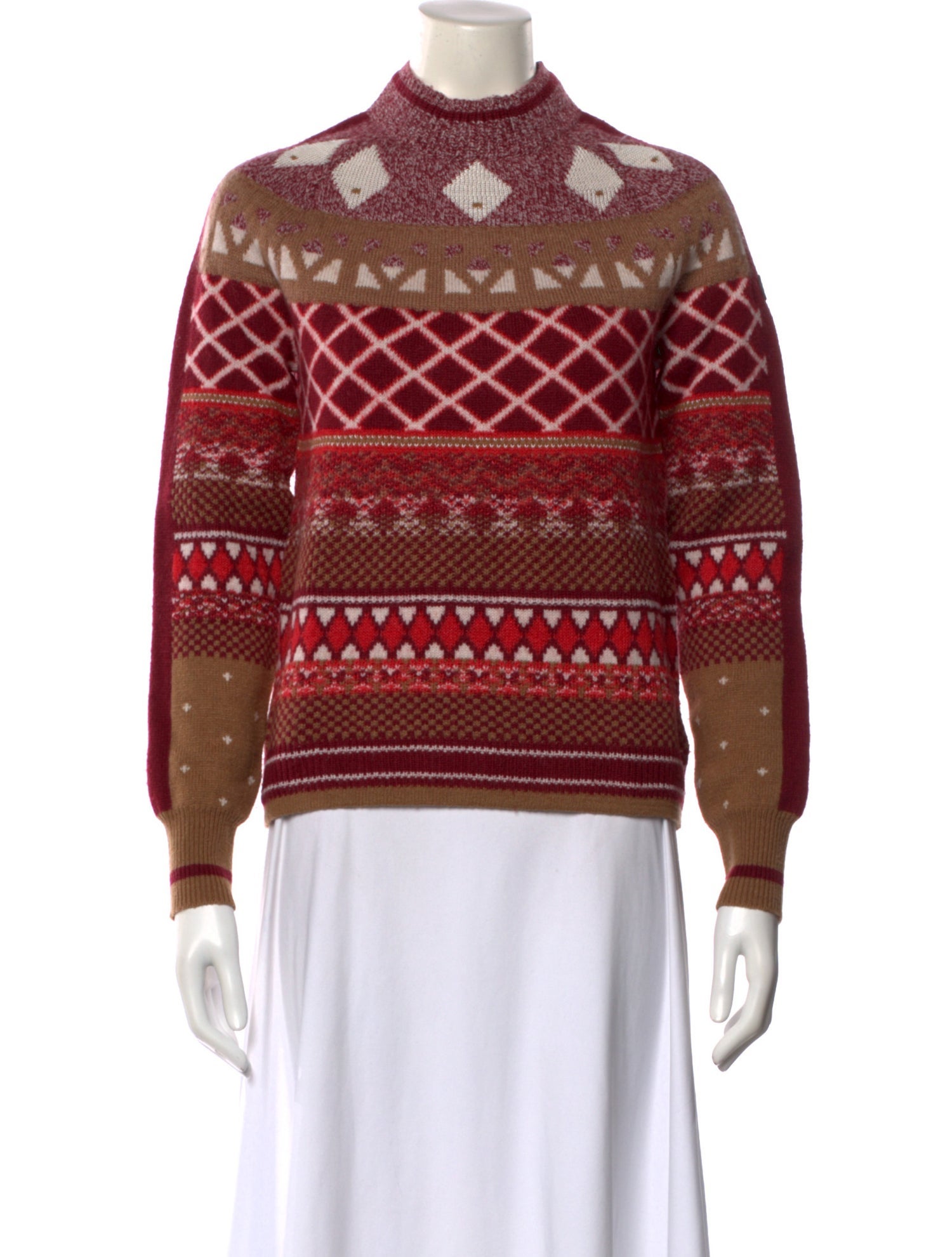 Bogner Printed Turtleneck Sweater