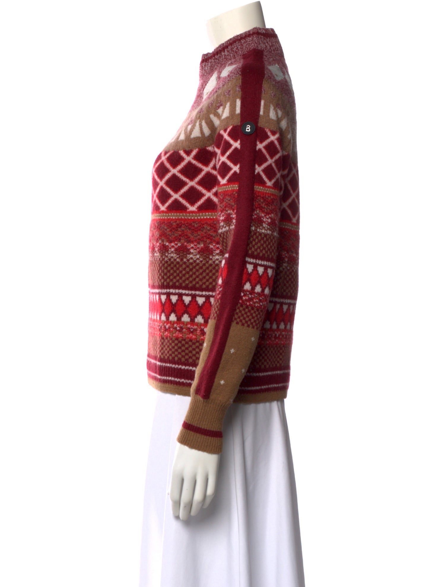 Bogner Printed Turtleneck Sweater