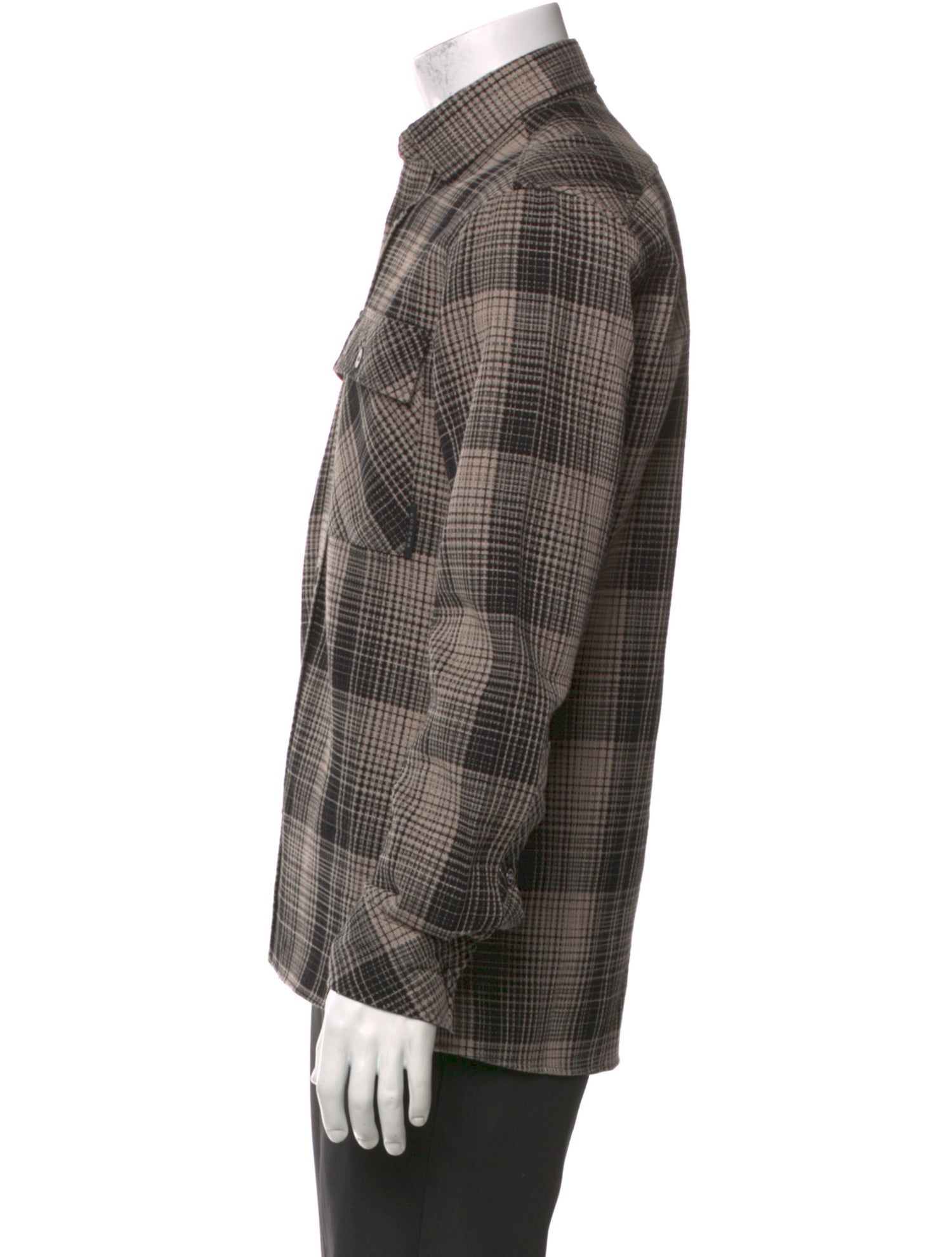 Bogner Plaid Print Long Sleeve Western Shirt