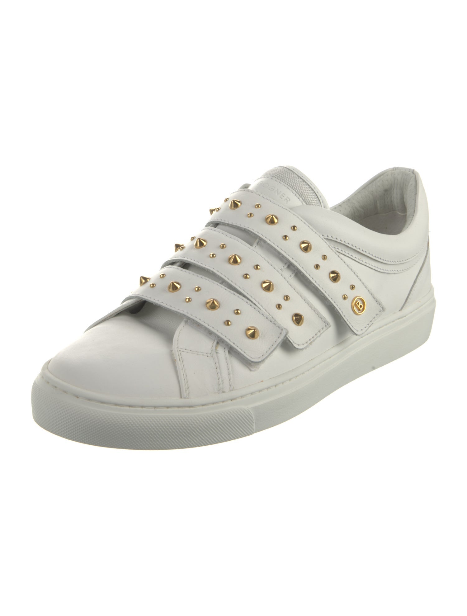 Bogner Leather Studded Accents Sneakers