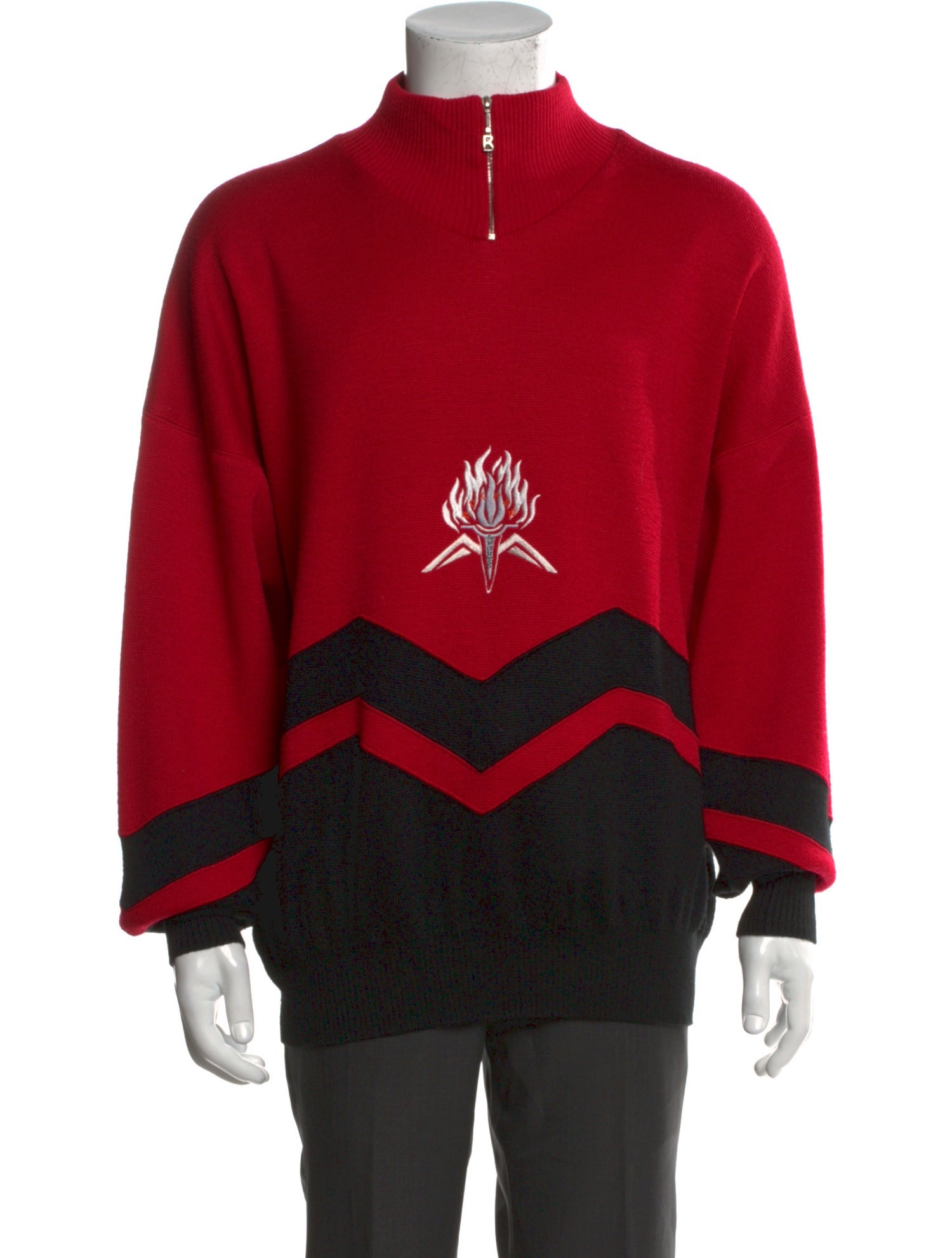 Bogner Graphic Print Turtleneck Pullover