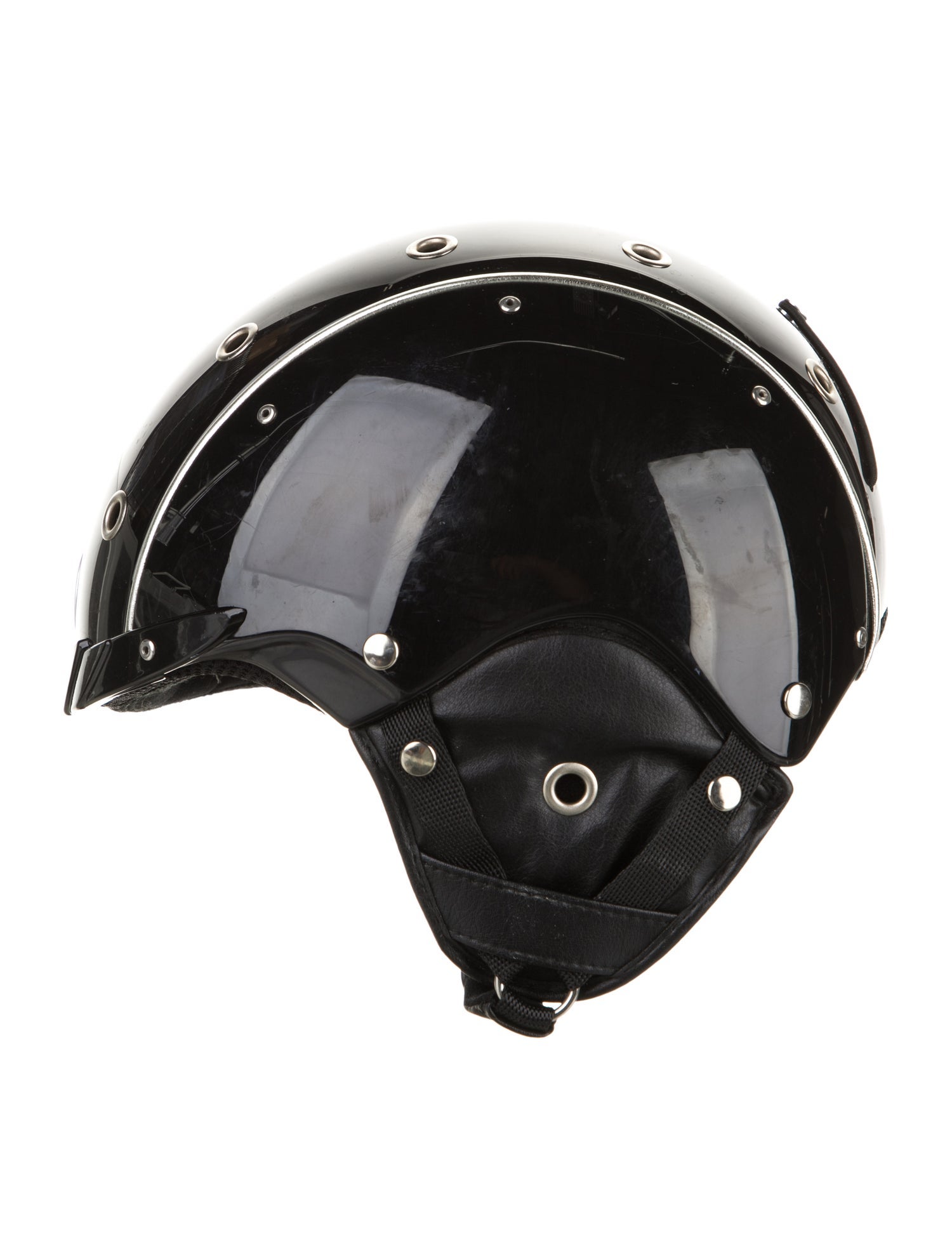Bogner Black Metalized Motorcycle Helmet