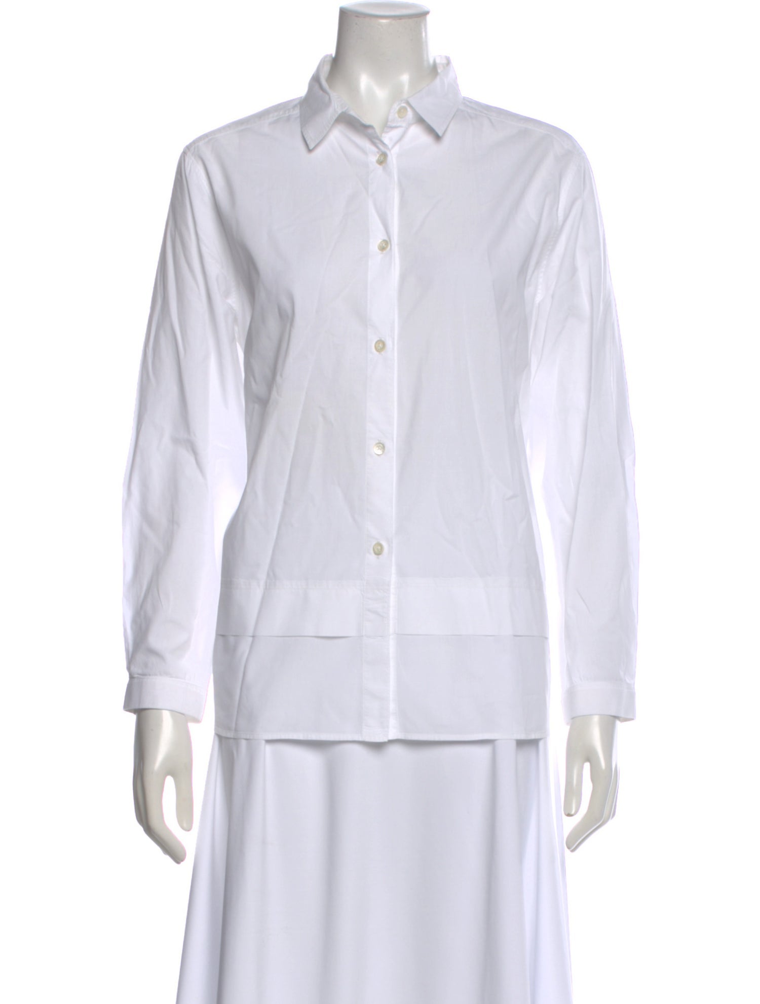Bogner Long Sleeve Button-Up Top
