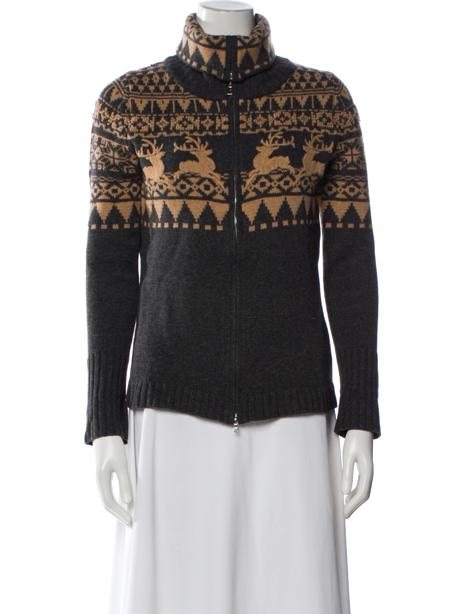 Bogner Virgin Wool Printed Sweater