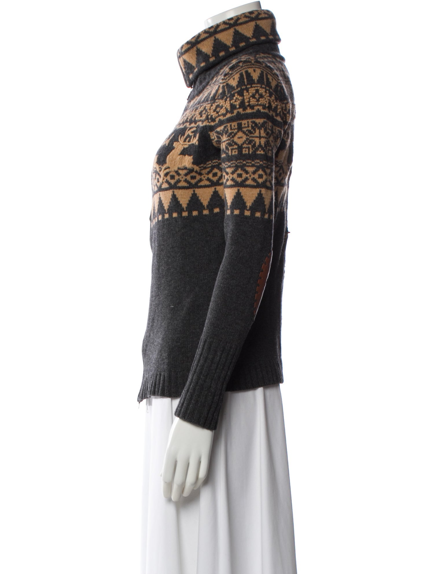 Bogner Virgin Wool Printed Sweater