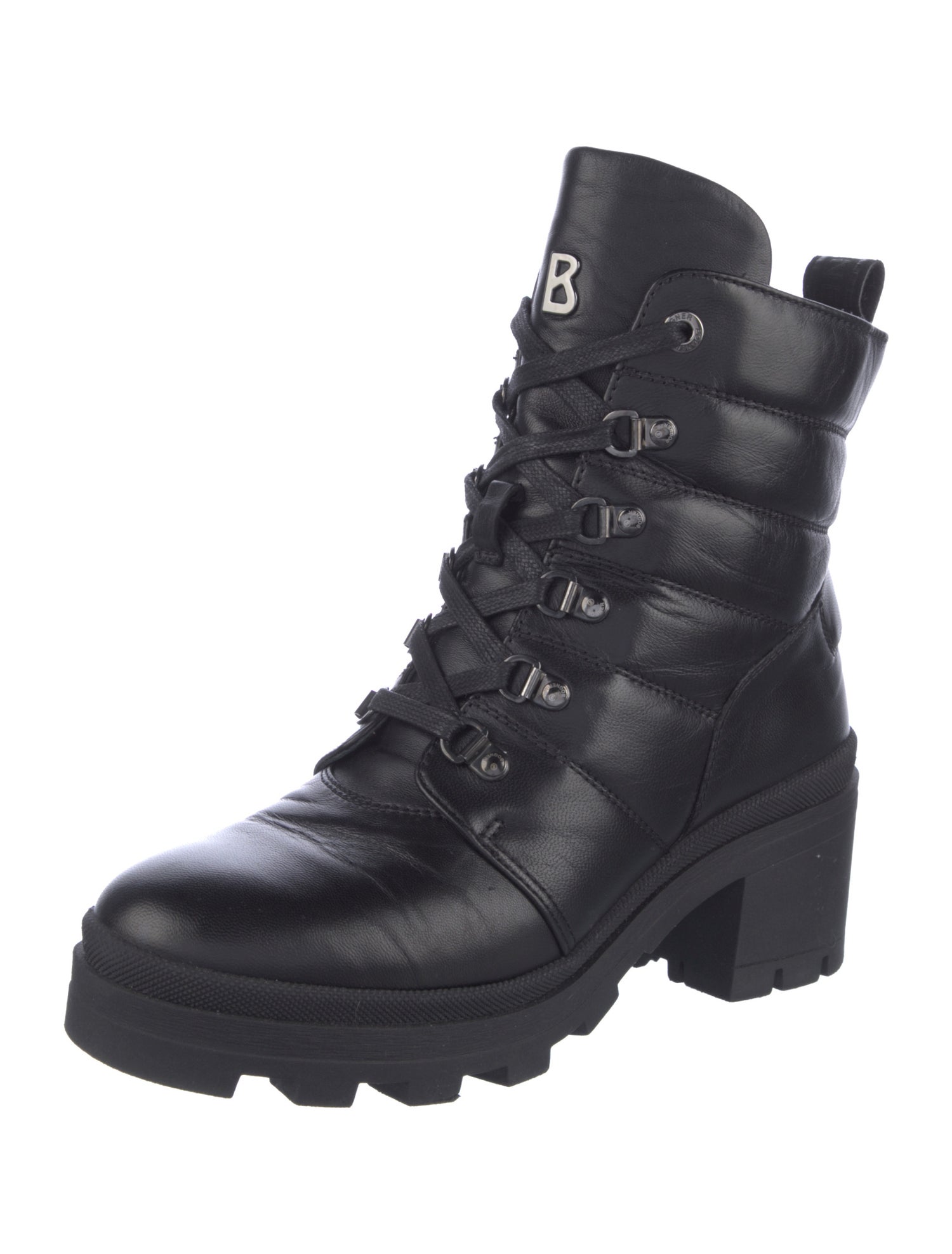 Bogner Leather Combat Boots