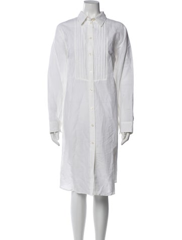 Pre-owned Bogner Knee-length Dress In White