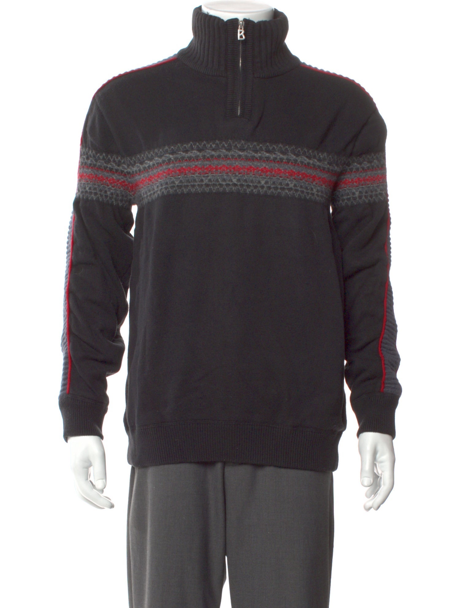 Bogner Striped Turtleneck Pullover