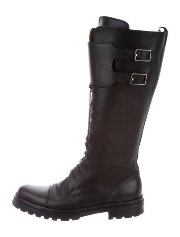 Bally Leather Moto Boots