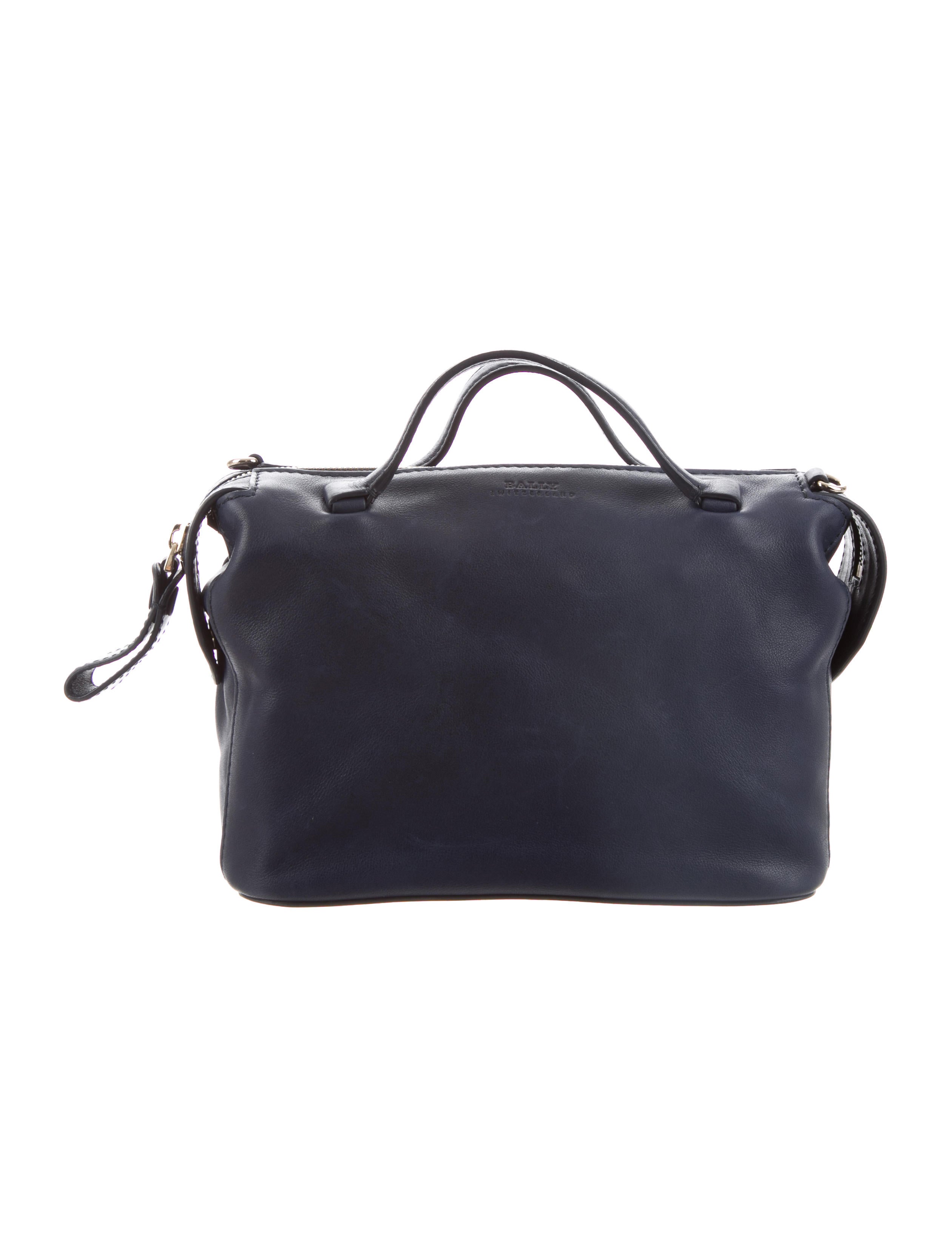 Bally Alaria Smooth Leather Crossbody - Blue Crossbody Bags