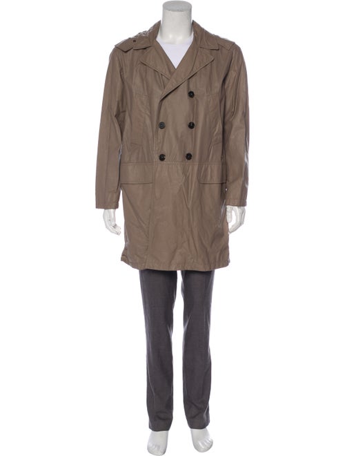 Bally Leather Trench Coat