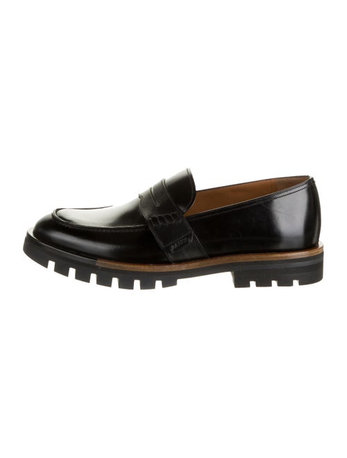 Bally Leather Dress Loafers black