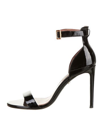 Bally Sandals Patent Leather Ankle Strap IT 40 | 10